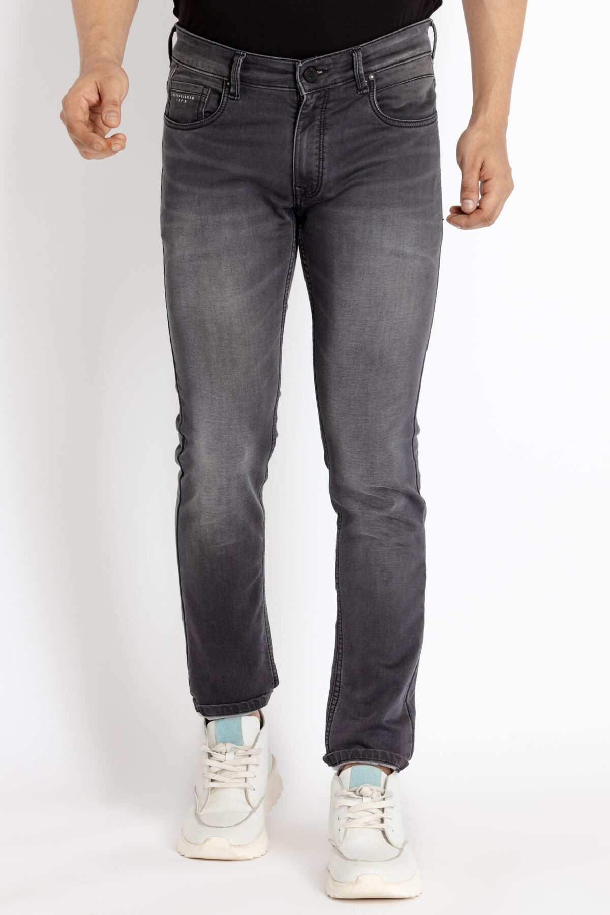 Mens Slim Fit Light Washed Denim