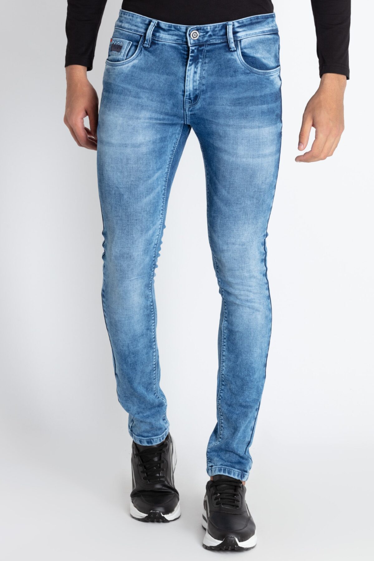 Mens Slim Fit Ligh Washed Denim