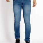 Mens Slim Fit Light Washed Denim