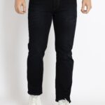 Mens Straight Fit Dark Washed Denim