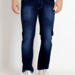 Mens Straight Fit Mid Rise Denim