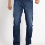 Mens Boot Cut Fit Light Washed Denim
