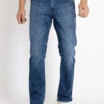 Mens Boot Cut Fit Light Washed Denim