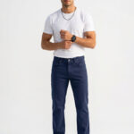 Navy Straight Fit Jeans