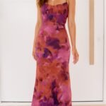Margie Midi Dress - Dark Rose