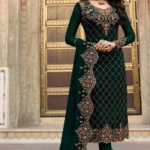 Dark Green Georgette Shalwar Kameez Ladies