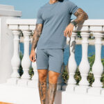 Cannes Knit Shorts in Blue