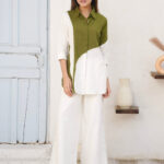 Moss Green Cotton Slub Co-Ord Set