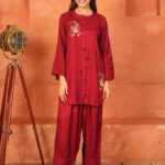 Maroon Handwork Co-Ord Set
