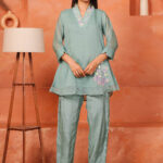 Sea Green Handwork Co-Ord Set
