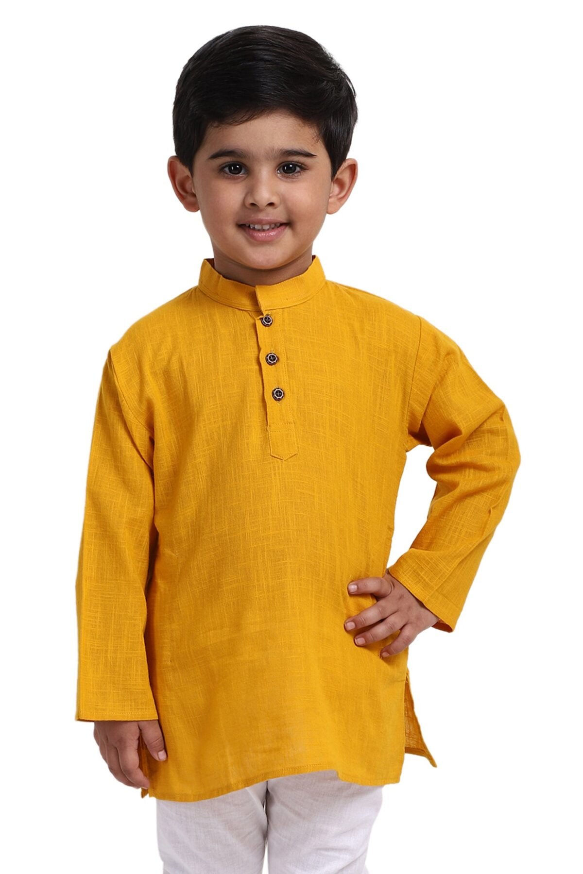 Fast Wear Boys Slub Cotton Kurta Pajama