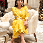 Mustard Yellow Kurta Set With Embroidery