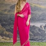 Aarika fuchsia pink sari and blouse