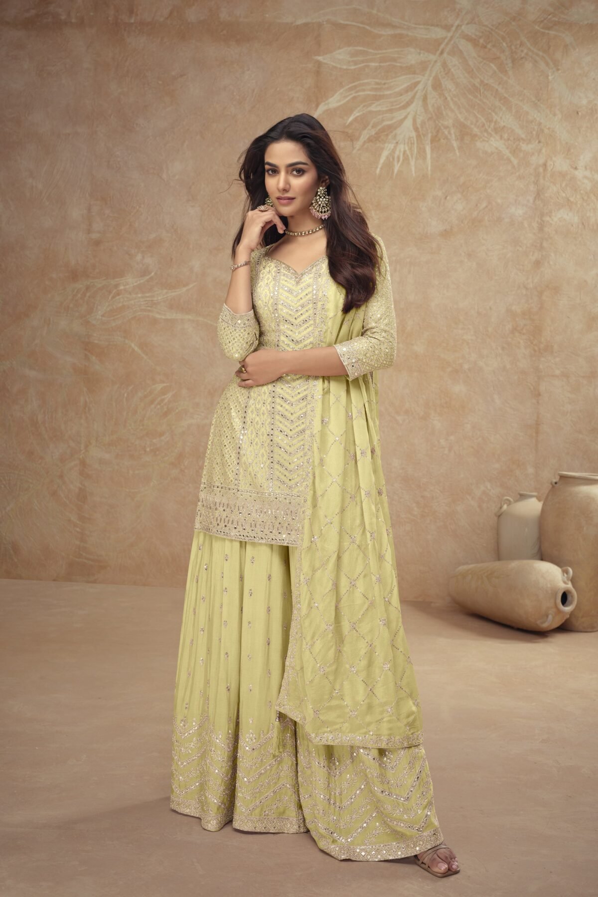 Classic Designer Eid Wear Heavy Sharara Suit For Ethnic Style