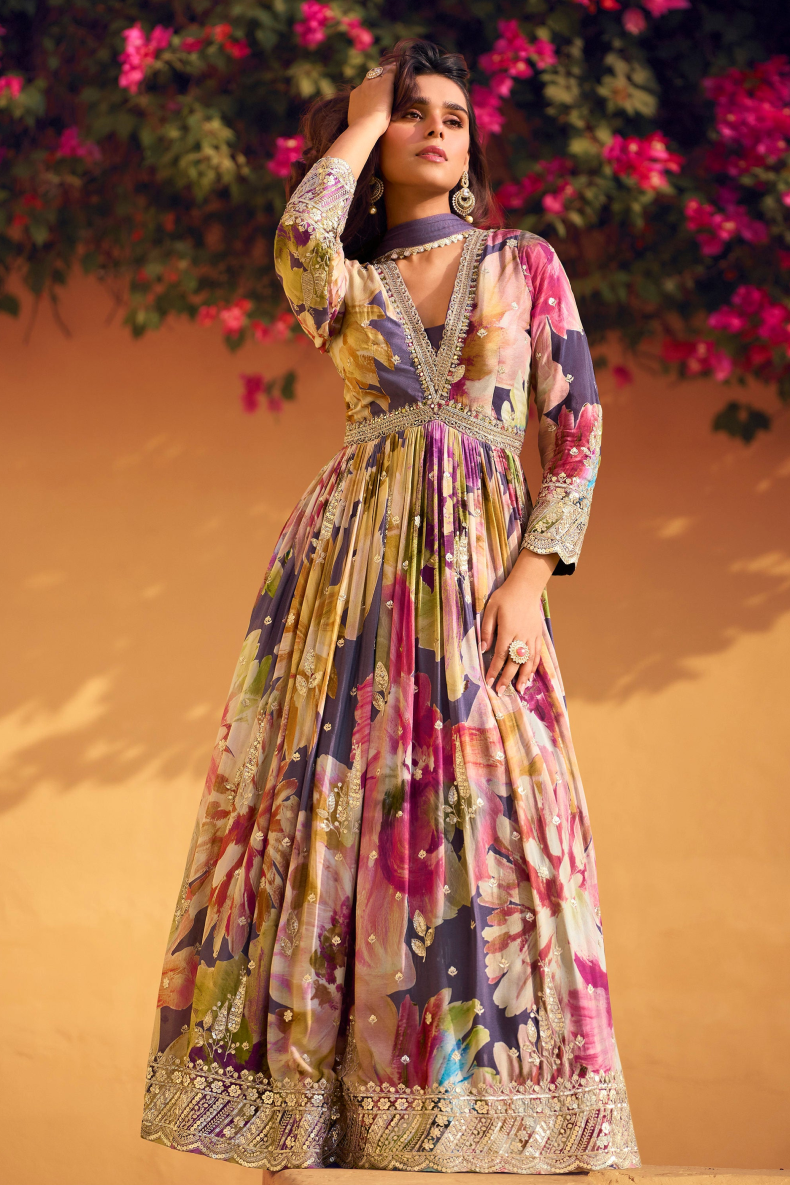 Traditional Wedding Wear Anarkali for Women's Ready to Wear Suit