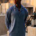 Fiorano Long Sleeve Relaxed Fit Shirt in Storm