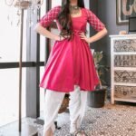 Purple Cotton Kurta and Dhoti Set