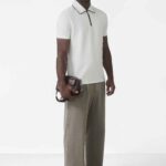 Signature Slim Tipping Polo in White