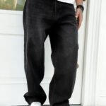 Velron Denim Black Baggy Fit Jeans