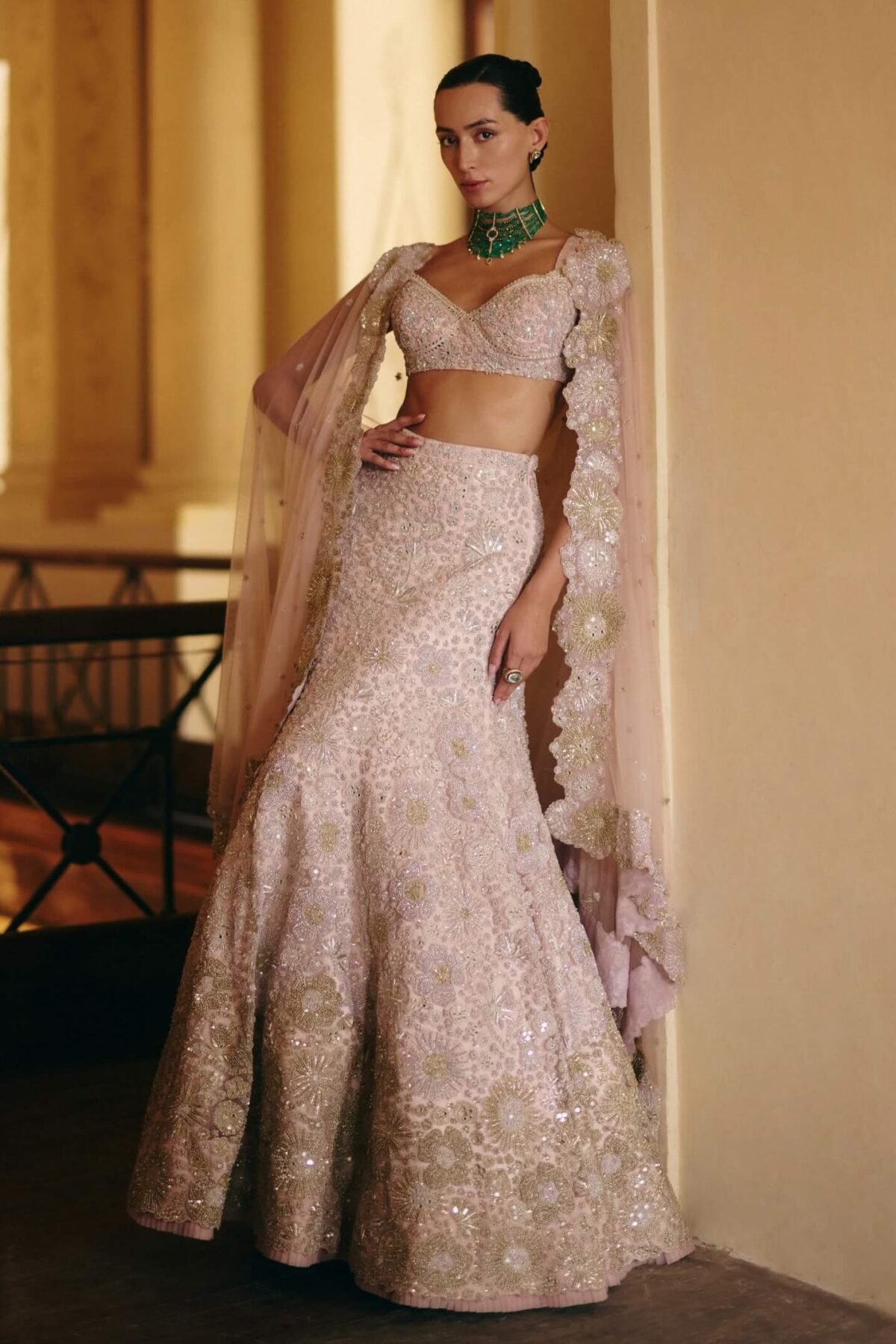 Nadia husna pink lehenga set