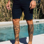 Beaufort Stretch Chino Shorts in Navy