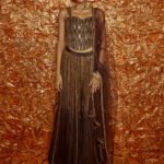 Chocolate Brown Embroidered Sharara Set