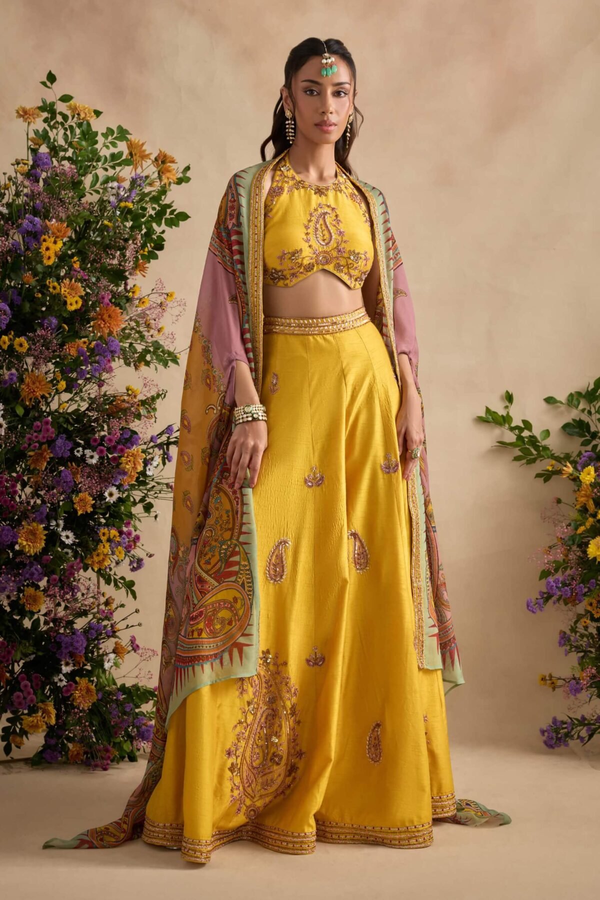 Aneeka amber sharara set