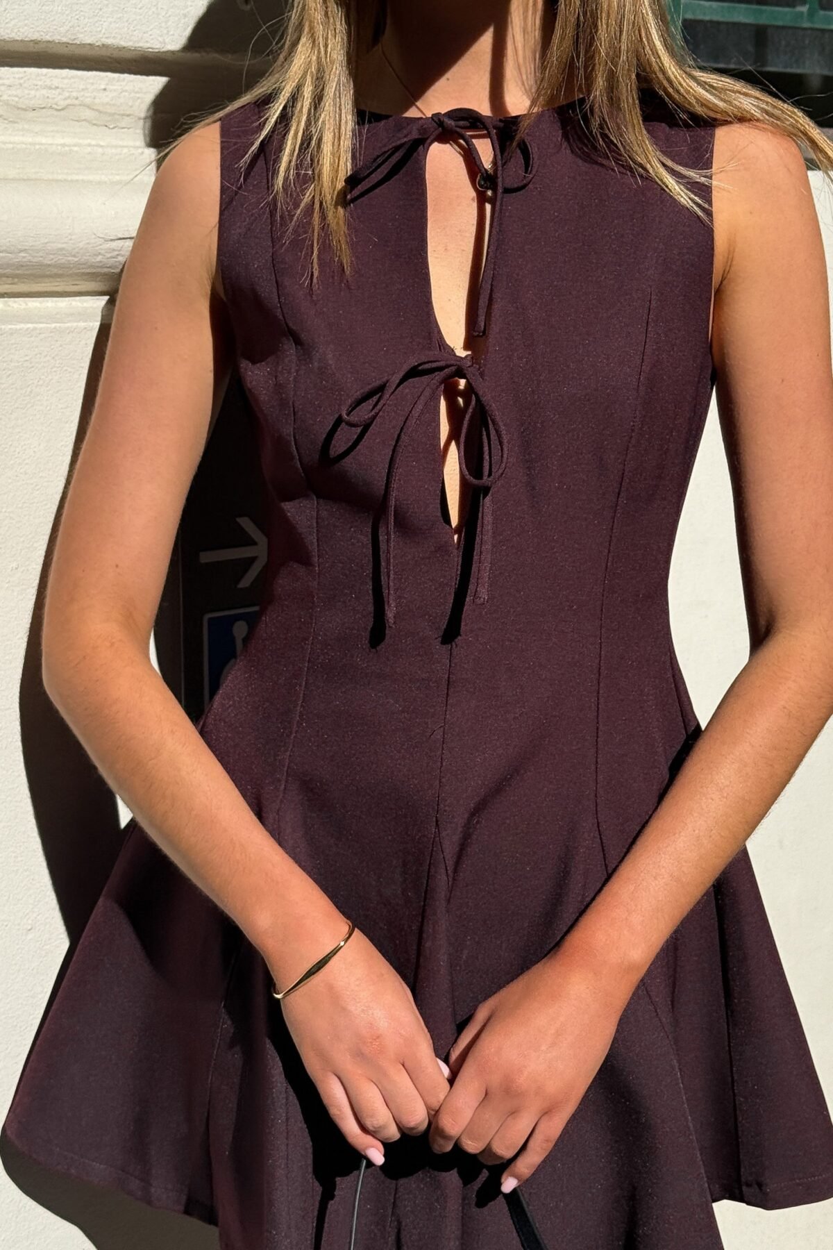 Sweeny Mini Dress - Plum