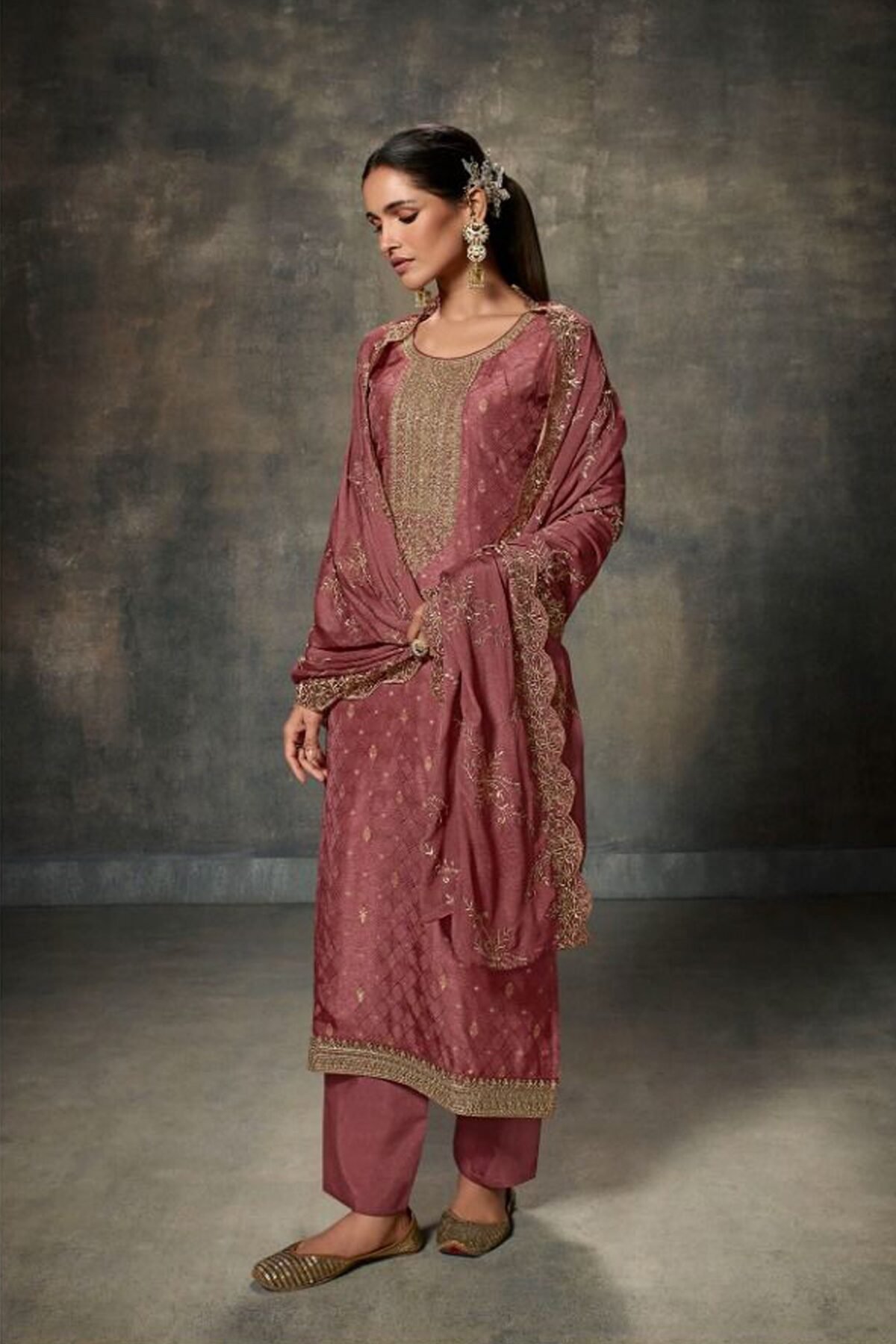 Pink Salwar Kameez in Priyanka Chopra Style Designer Suit
