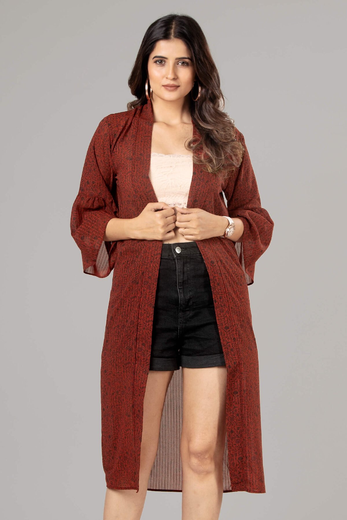 Floral Kimono Shrug For Women