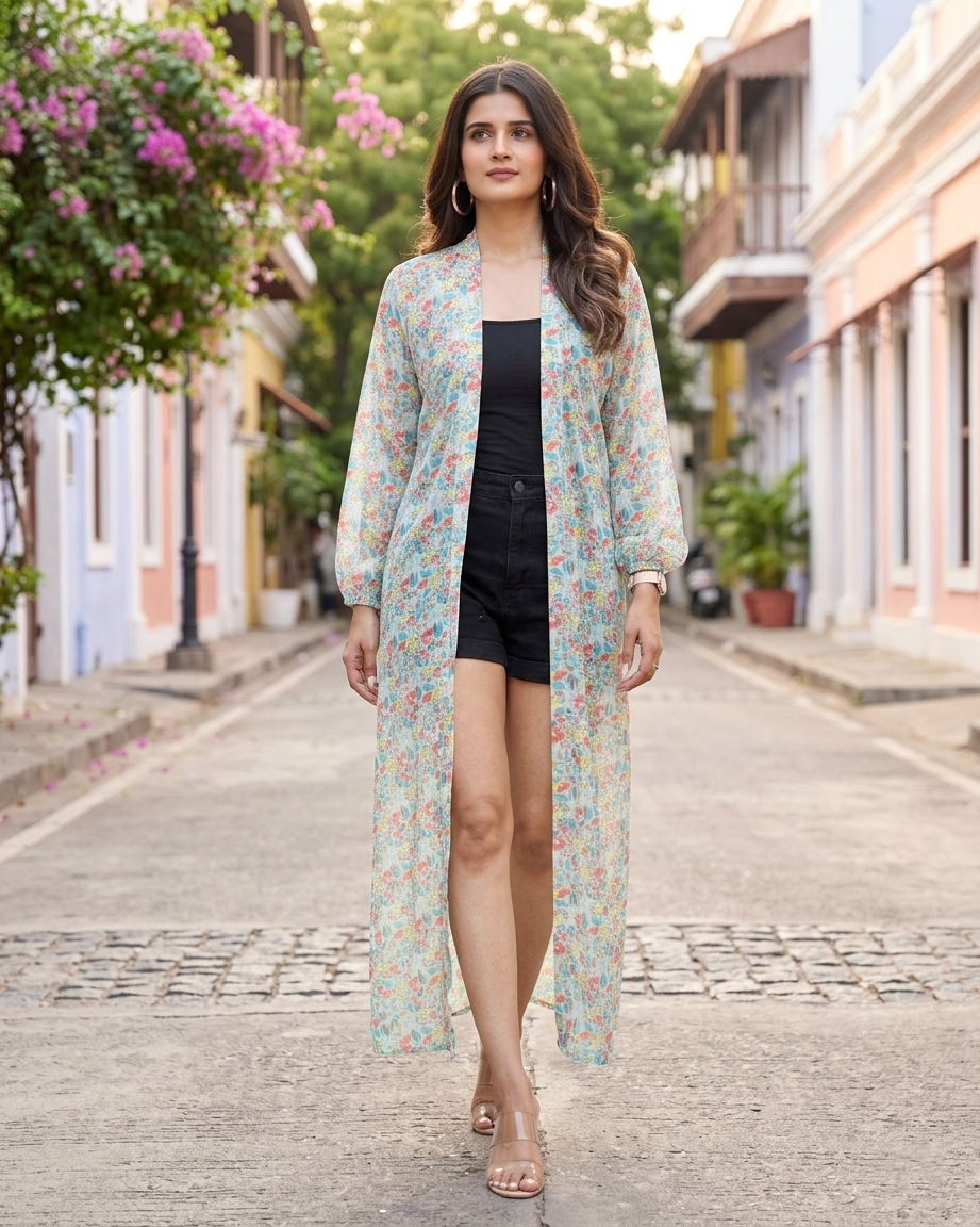 Gorgeous Floral Shrug For Women