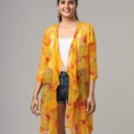 Floral Waterfall Shrug For Women