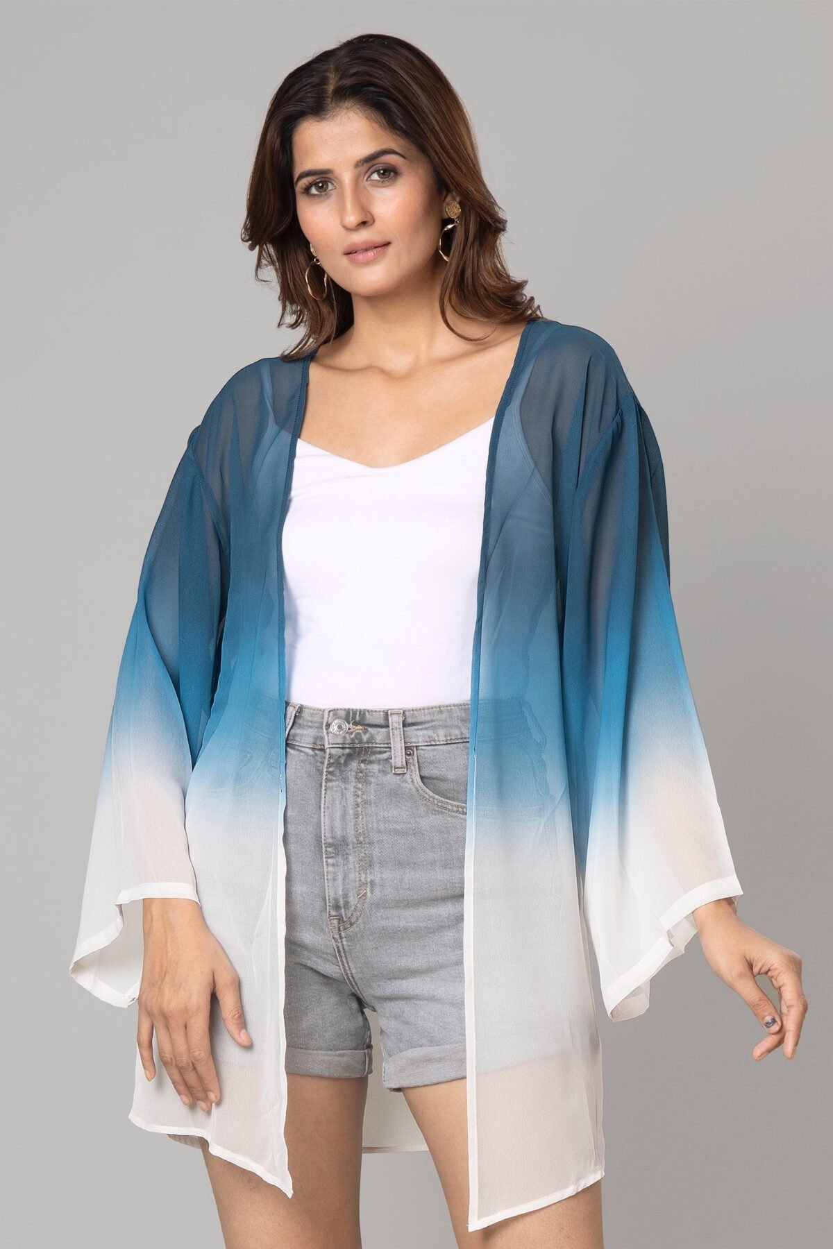 Stylish Ombre Shrug For Woman