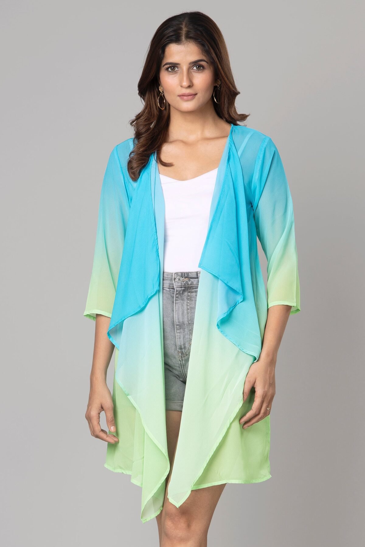 Stylish Ombre Shrug For Woman