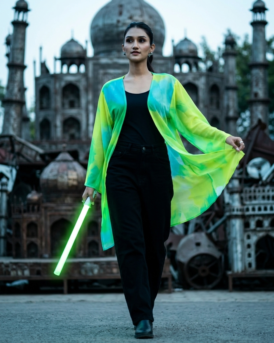 Toxic Glow Shrug - Street Edge, Breezy Feel ???