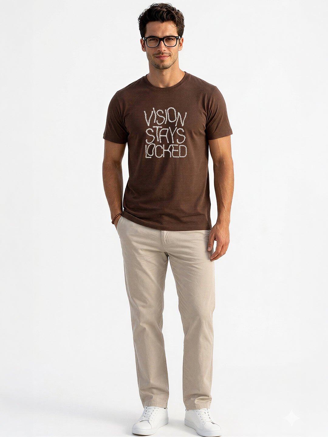 Coffee Brown Graphic T-Shirt