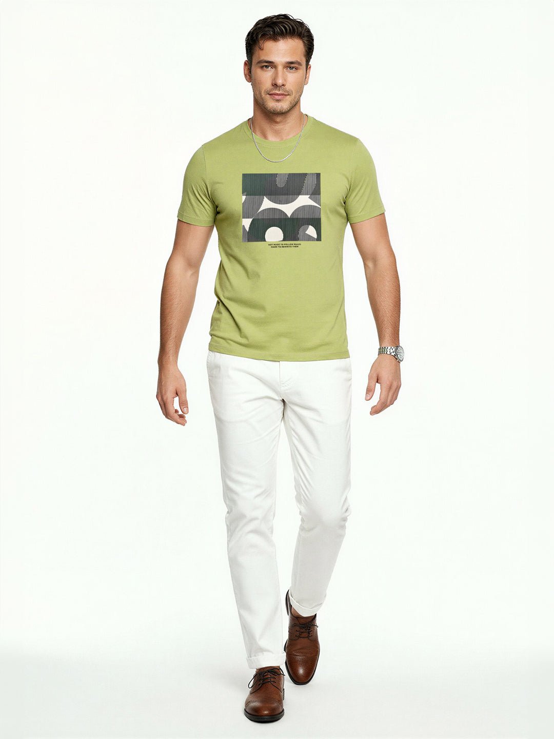Lime Graphic Print T-Shirt