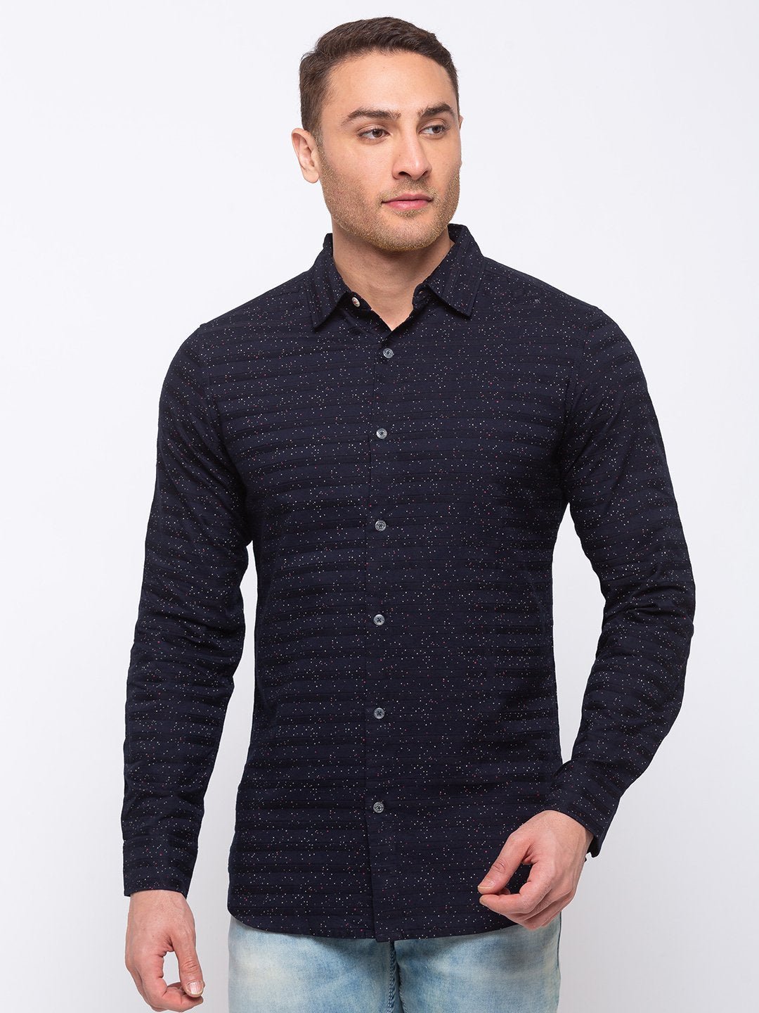 Printed Cotton Slim Fit Shirt
