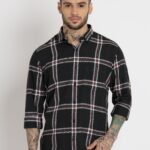 Mens Solid Cotton Slim Fit Shirt
