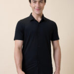Mens Premium Solid Polo Collar Half Sleeves Regular Fit Shirt