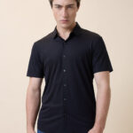 Mens Premium Solid Polo Collar Half Sleeves Regular Fit Shirt