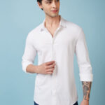 Men Solid Full Sleeves Premium Shirt
