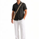 Black Solid Utility Shirt