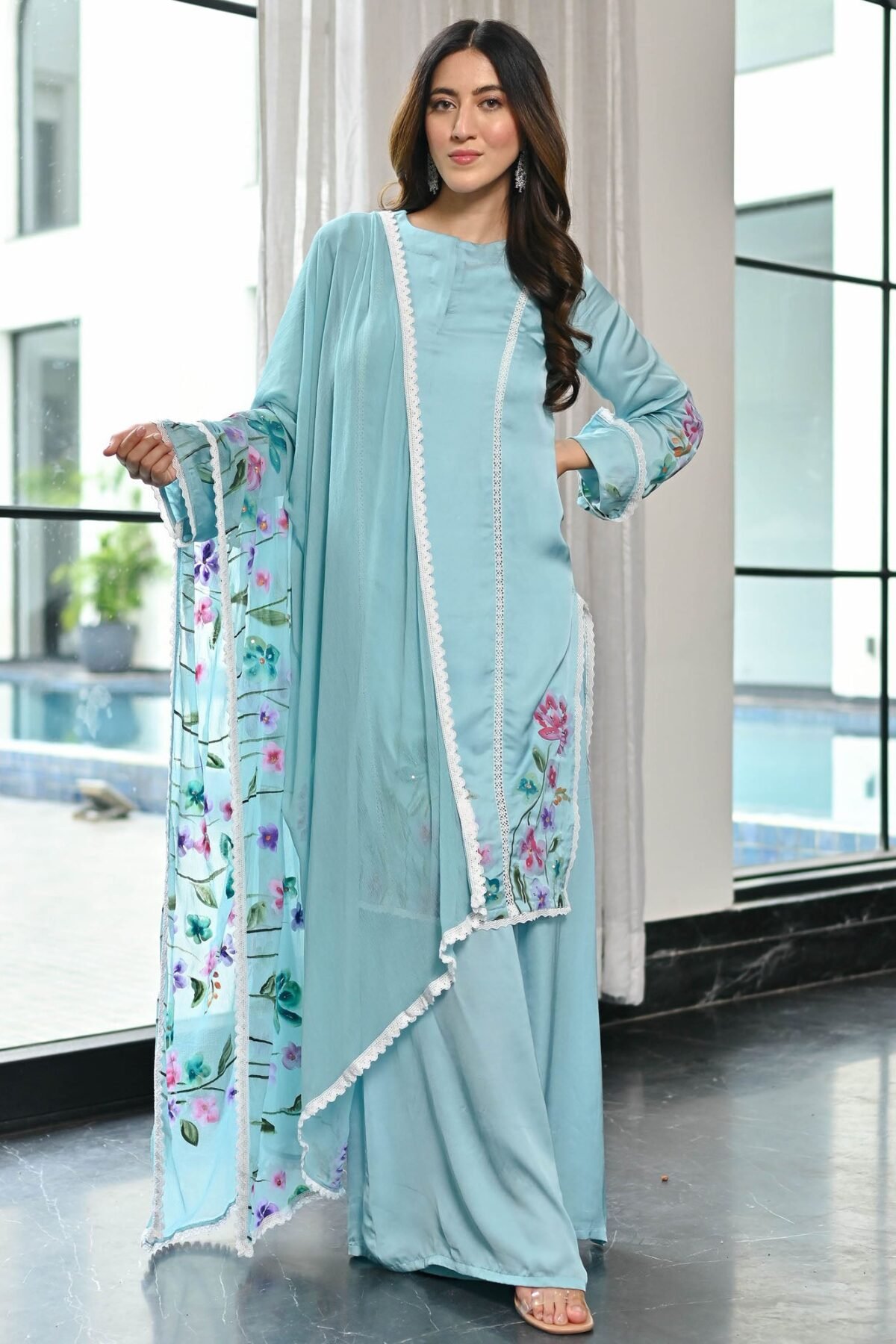 Kaarigiri Blue Kurta Set