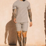 Cedro Knit Shorts in Taupe