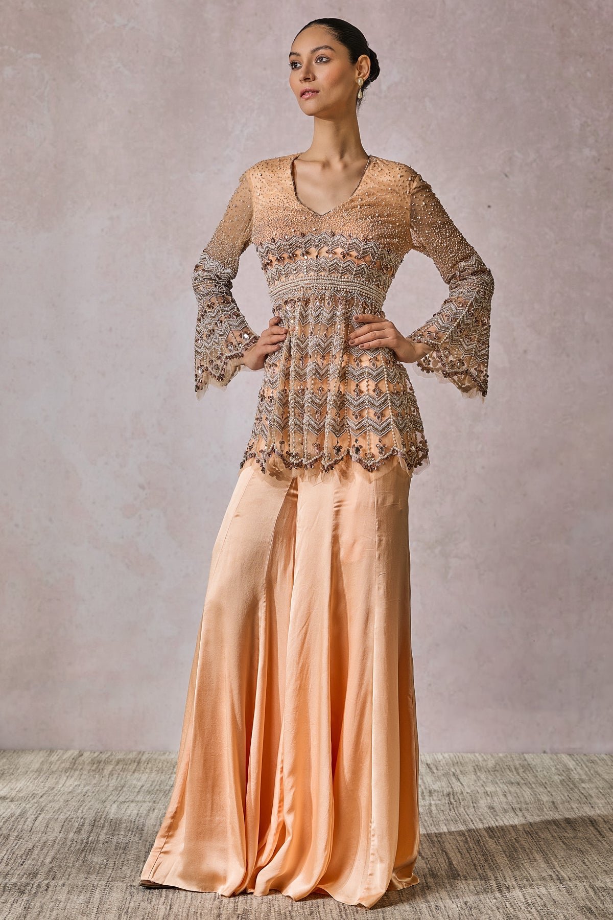 SOL Kurta Scarf Sharara
