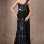 Golden Light Mosaic Concept Saree