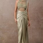 Languid Summer Foil Jersey Concept Saree