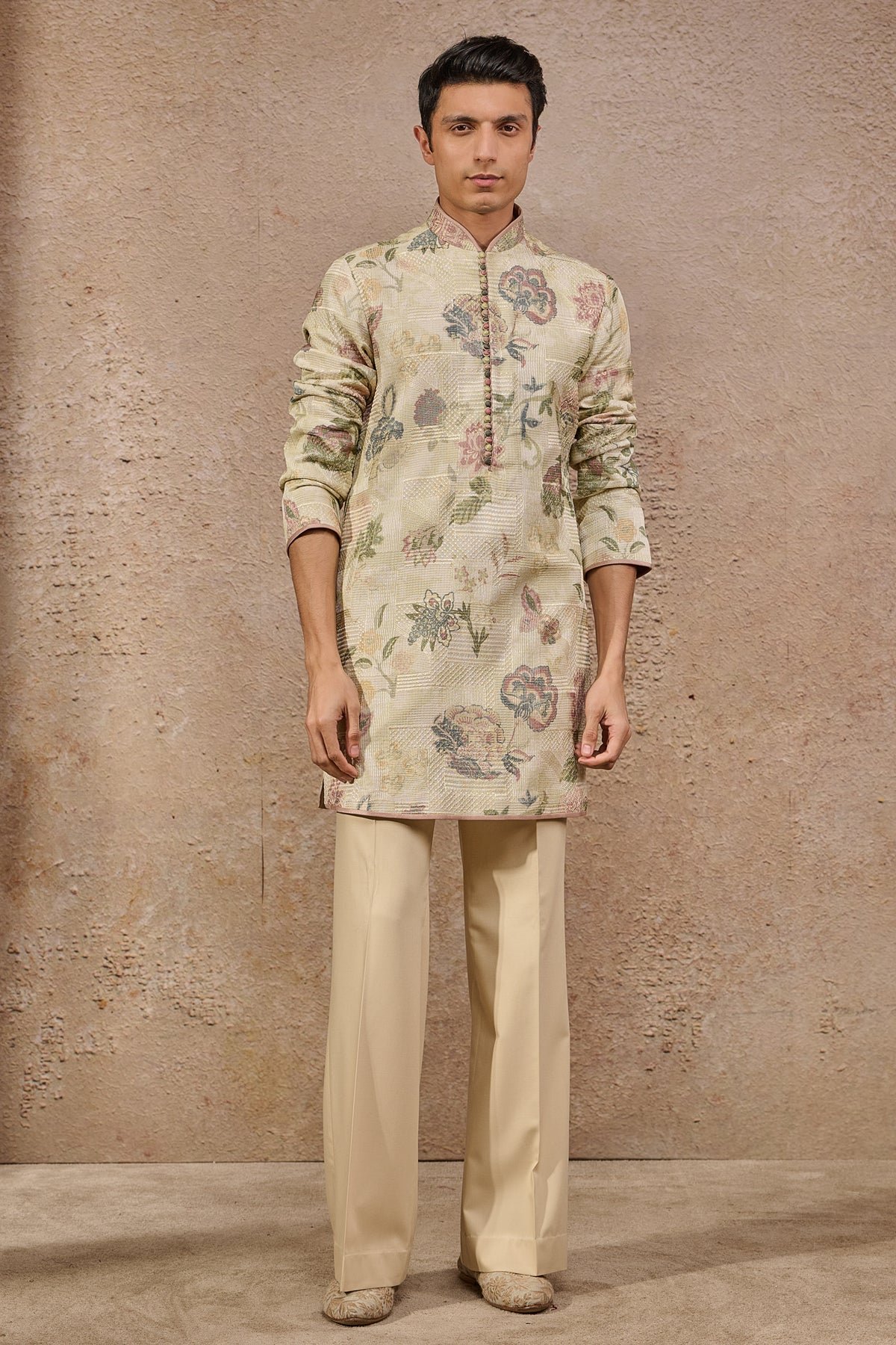 Languid Summer Floral Motif Kurta