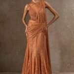 Golden Light Lace Concept Saree